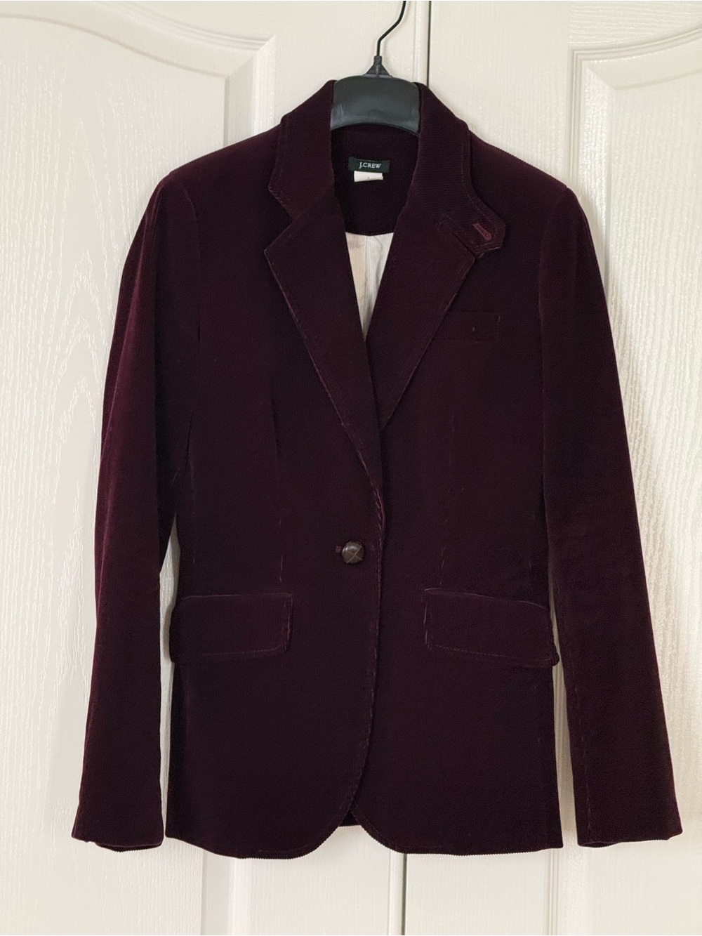 J. Crew Women's Cotton Corduroy Blazer - Deep Wine